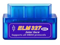 ELM327 OBD2 診断機 スキャンツール V2.1 故障診断機 iPhone-iOS-Androidに適用 自動車 OBD2 日本語マニュアル付き (ELM327 MINI Bluetoothタイプ ブルー)