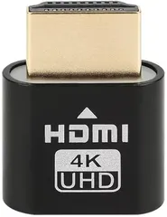 4K60Hz 에뮬레이터용 HDMI 가상 디스플레이 더미 플러그 (검은색, 1)