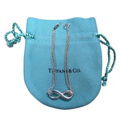 Tiffany インフィニティ ダブルチェーン ブレスレット 箱 巾着 カード