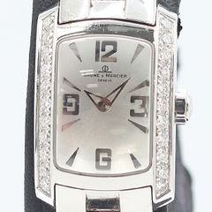 ボーム＆メルシエ Baume&Mercier リネア 12Pダイヤ ブルーシェル