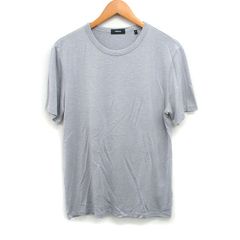 美品✨Theory クルーネック 半袖 ニット グレー M - メルカリ