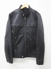 ★7961☆SOPHNET ソフネット SOPH-130179 ラムレザー シングルライダースジャケット　Sのサムネイル