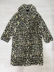 Moschino ヒョウ柄 フェイクファー コートのサムネイル