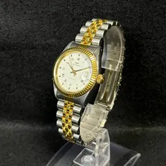 【稼動品】 TECHNOS テクノス 腕時計 自動巻き クイックチェンジ コンビカラー ゴールド シルバー 460.123のサムネイル