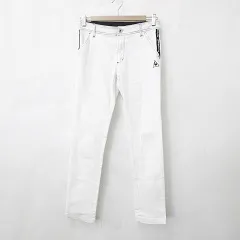 ルコックスポルティフ le coq sportif ゴルフ スポーツウエア パンツ ロング ストレッチ 白 紺 ホワイト ネイビー 7