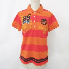 美品/ハッピーカラー】パーリーゲイツ レディース ポロ 0 オレンジ