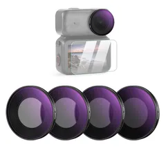 新着商品 NEEWER NDフィルターセット 4枚入り コンパチブル Osmo Nano ネジ式 スクリーンプロテクター付き アクションカメラレンズ用 ND8/16/32/64 減光フィルター マルチコート光学ガラス 写真撮影用アクセサリーのサムネイル