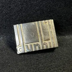 Dunhill ダンヒル ベルト バックル シルバー レトロのサムネイル