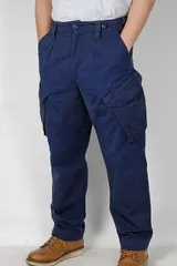 (8/15まで特価)イギリス海軍 ROYAL NAVY 後期型 スラントポケット コンバットパンツ 上質USED 213N3=のサムネイル