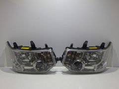 デリカ D5 ヘッドライト インナーブラック CV系 前期 黄ばみ無し