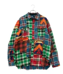 ポロ・ラルフローレン 長袖 パッチワーク チェックシャツ メンズ SIZE L POLO RALPH LAUREN