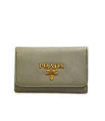 PRADA プラダ キーケース 6連 ナイロン カーキ トライアングルロゴ