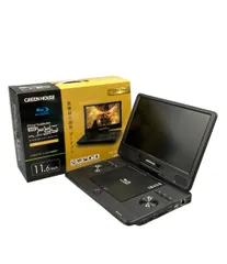 グリーンハウス ポータブルブルーレイディスクプレーヤー 11N2PBD 充電式バッテリーモデル 11.6インチ GREEN HOUSEのサムネイル