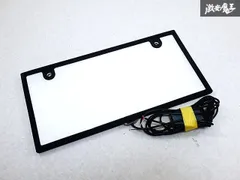 【LEDOK】社外品 汎用 字光式 LED ナンバーフレーム プレート 枠 1枚 穴間約21cm 即納のサムネイル