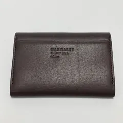 H508 未使用 マーガレットハウエルアイデア MARGARET HOWELL idea 名刺入れ レディース  薄型 コンパクト ブラウン 本革 レザー 牛革 かわいい 可愛い おしゃれ お洒落 上品 大人のサムネイル