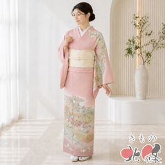 訪問着フルセット 辻ヶ花 絞り 金彩 正絹 桐箱 地紋 結婚式 お宮参り 