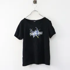 ピンクハウス PINK HOUSE ピコフリルネック フラワーロゴプリント カットソー L｜ブラック Tシャツ ブラウス【2400015013022】のサムネイル