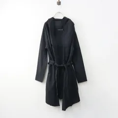 ミズイロインド mizuiro ind コットン フーデッド ショートコート ｜ブラック ベルト付き トップス アウター【2400015009087】のサムネイル