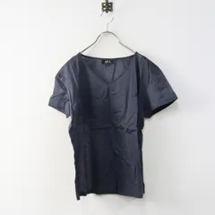 アーペーセー A.P.C. コットン Ｖネック 半袖 カットソー S｜チャコールグレー ブラウス シャツ Archive【2400015009056】のサムネイル