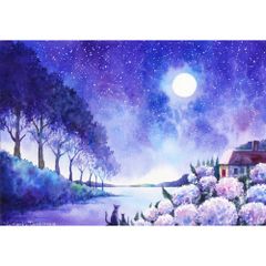 原画）桜咲く森のこもれび【SMサイズ／水彩画／#3103】 - メルカリ