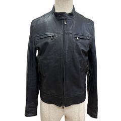 美品◇エンメティ×ジャブスアルキヴィオ 異素材ラムレザーライダース