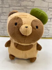 【O4-32】◇タヌキとキツネぬいぐるみ　中古のサムネイル