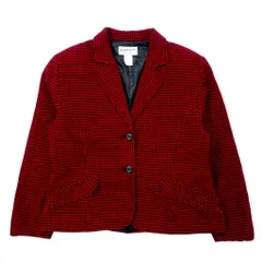 PENDLETON USA製 90年代 2B テーラードジャケット 12 レッド ガンクラブチェック ウールのサムネイル