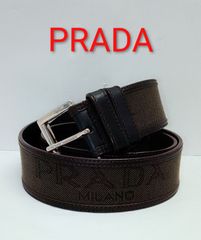 PRADA プラダ レザー ベルト メンズ 2CC058 スムースカーフレザー