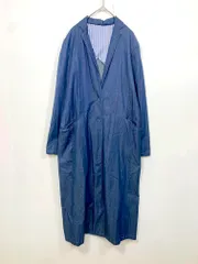 antiqua アンティカ シンプル 無地 羽織 デニム ロング コート 青 ■■ レディースのサムネイル