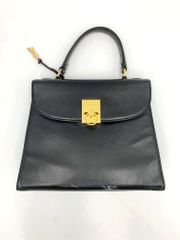 COMTESSE コンテス ハンドバッグ エンジェル金具 レザー ブラック