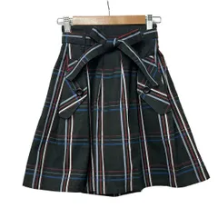 agnes b(アニエスベー) スカート サイズT U レディース美品  - ダークグレー×ブルー×レッド×白 チェック柄/ウエストゴム/To★ｂのサムネイル