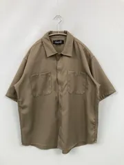 Cavari A キャバリア シャツ/ブラウス 44 ブラウン 無地 ミドル丈 半袖 レギュラーカラー メンズのサムネイル