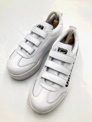 Onitsuka Tiger 오니츠카 타이거 1182 A207 DELEGATION CHUNK W 벨크로 후저 스니커 size24. 5/흰색 ■■◎레이디스