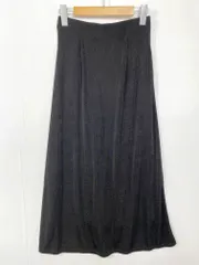 美品 SELECT MOCA セレクトモカ シャイニーストレッチナローロング スカート sizeS/黒 ■■ レディースのサムネイル