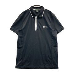 144 【美品】HUGO BOSS ヒューゴボス メンズポロシャツ ネイビーS