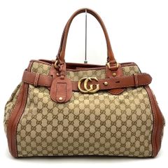 OLD GUCCI マイクロGG ハンドバッグ ミニボストン ロゴ イタリア製