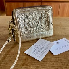 虎屋ういろ×perche(ペルケ)×earジャバラ二つ折り財布 ゴールド - メルカリ