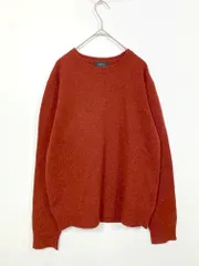 A.P.C. アーペーセー ウール クルーネック ユニセックス 無地 長袖 ニット セーター size1/赤 ■◇ メンズのサムネイル