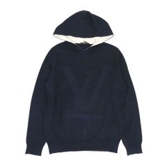 ルイヴィトン コットンニットパーカー Lサイズ ネイビー - メルカリ