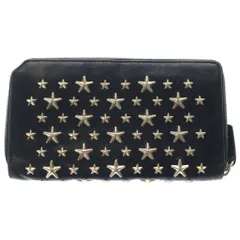 JIMMY CHOO (ジミーチュウ) スタースタッズ ラウンドファスナー ロングウォレット 長財布 ブラック/ゴールドのサムネイル