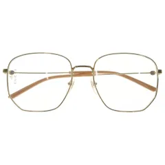 GUCCI (グッチ) GG0396S ポリゴンシェイプ メタルフレーム サングラス アイウェア メガネ ゴールドのサムネイル