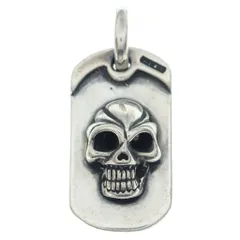 Bill Wall Leather/BWL (ビルウォールレザー) SKULL DOG TAG スカルドッグタグ ペンダントトップ シルバーのサムネイル