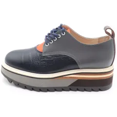 Hender Scheme (エンダースキーマ) MILLS ミルズ シャークソール レザー シューズ ブラック/グレーのサムネイル