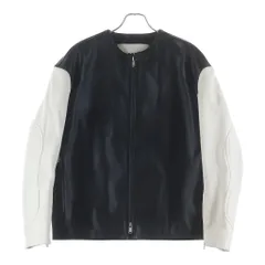 JIL SANDER (ジルサンダー) 23AW PADED LEATHER JACKET パデッド レザージャケット ブラック/ホワイト J21BN0137 JTN291のサムネイル
