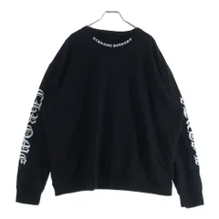 CHROME HEARTS (クロムハーツ) SWTSHRT PLVR ネックロゴ クルーネックスウェットトレーナー ブラックのサムネイル