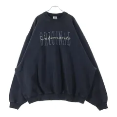 VETEMENTS (ヴェトモン) 23AW LOGO EMBROIDARY SWEATSHIRT フロントロゴ刺繍 オーバーサイズ クルーネックスウェットトレーナー ブラック UE54CW120Bのサムネイル
