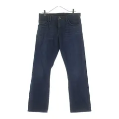 CHROME HEARTS (クロムハーツ) CRS BTN DENIM PANTS クロスボールボタン スクロールラベル ボタンフライデニムパンツ インディゴのサムネイル