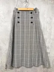 OPAQUE.CLIP オペークドットクリップ 637-77021 ツイルマリンフレア スカート size36/S/グレー  ■■レディースのサムネイル