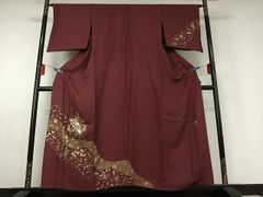 付け下げ 身丈172 レアトールサイズ 美品 しつけ糸付き 刺繍 - メルカリ
