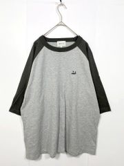 EMMA CLOTHES 엠마 클로즈 체인 자수 루즈 라글란 슬리브 반소매 T셔츠 sizeL/그레이 ■■맨즈